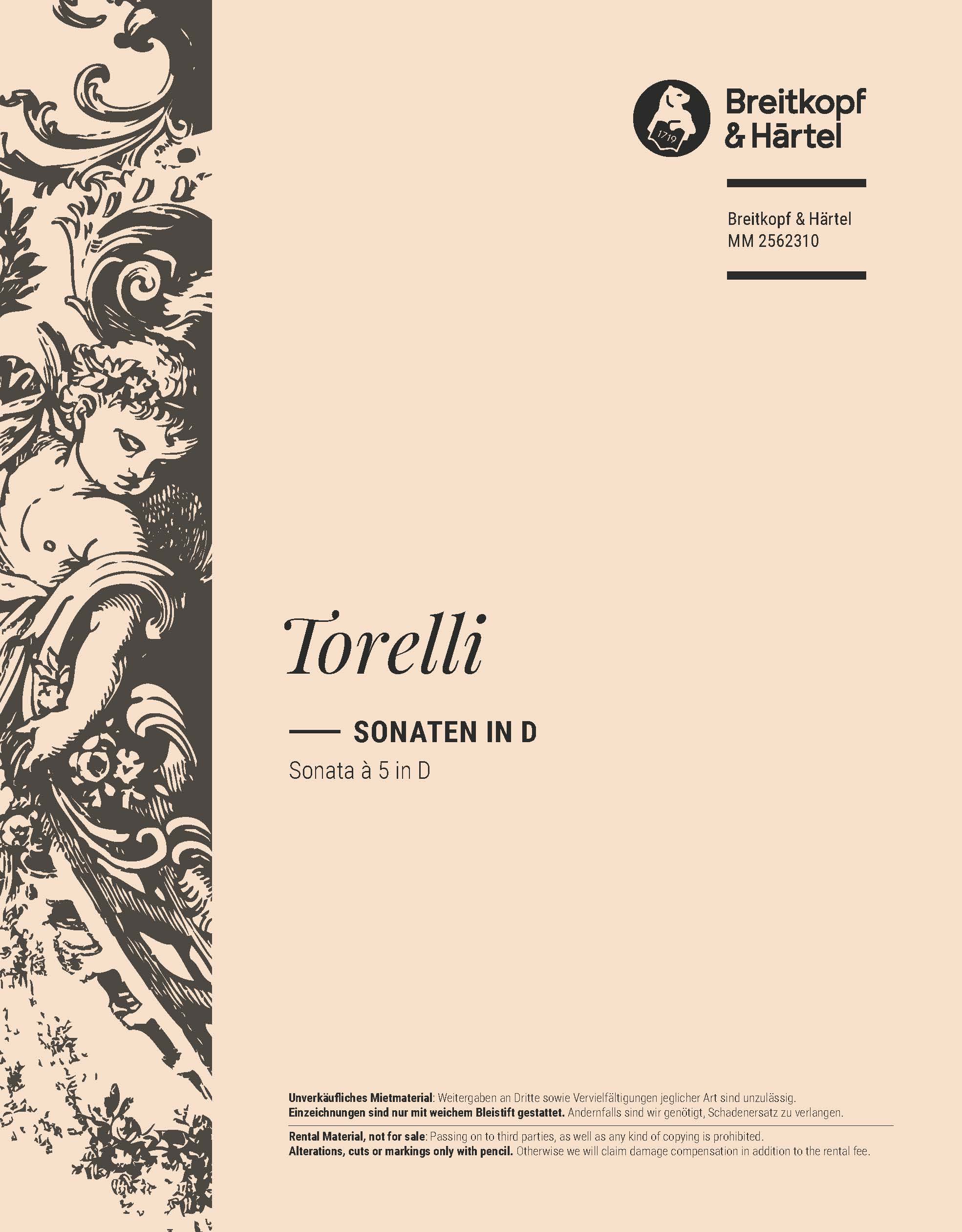 MM 2562310 - Sonaten in D - Cover