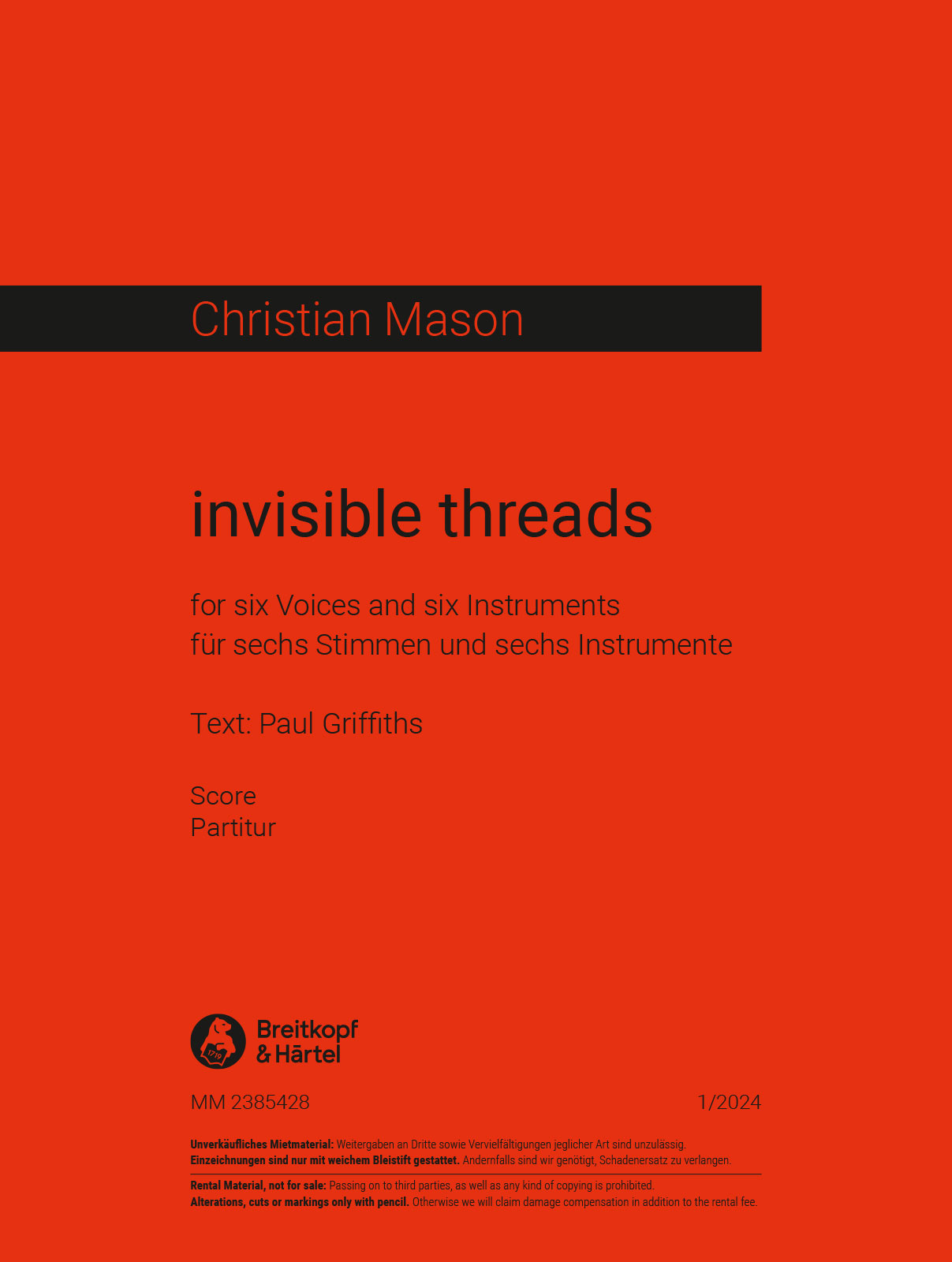 Christian Mason - invisible threads - Cover