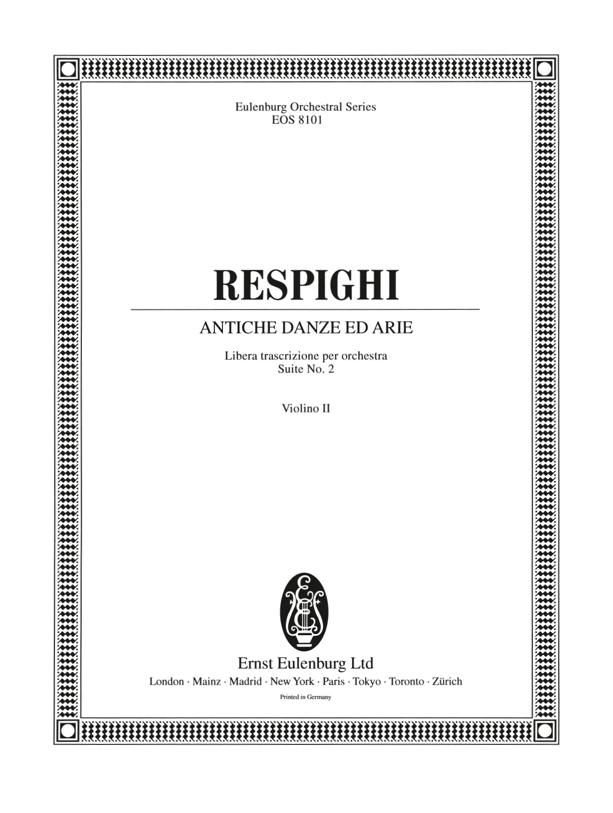 EOS 8101-16 - Antiche Danze ed Arie - Cover