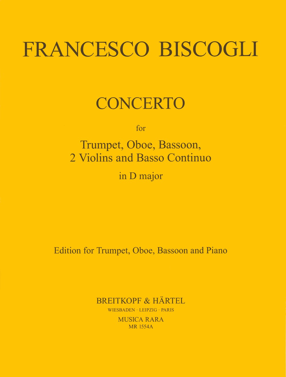 Francesco Biscogli - Concerto in D-dur - Cover