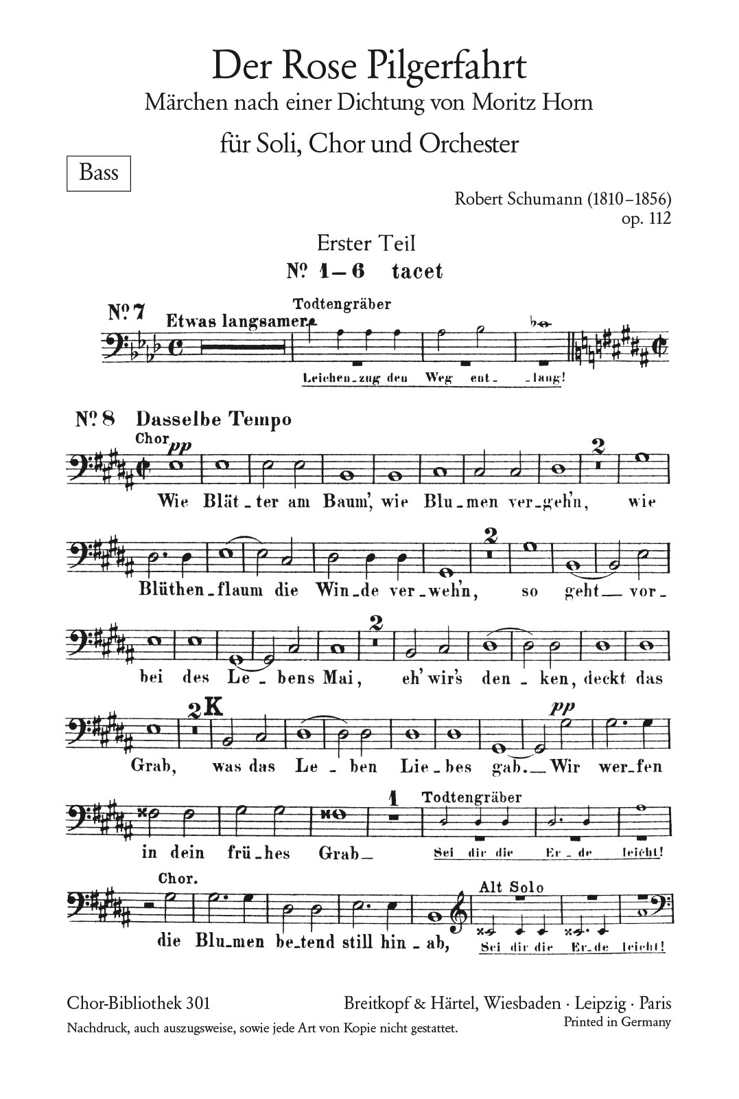 ChB 301-94 - Der Rose Pilgerfahrt Op. 112 - Cover