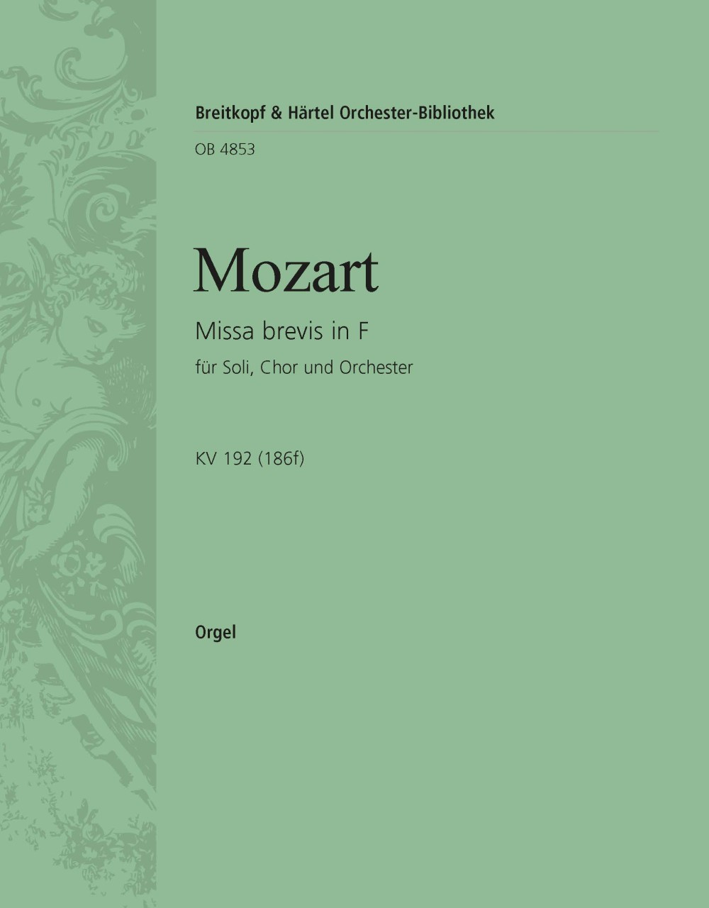 OB 4853-11 - Missa brevis in F K. 192 (186f) - Cover