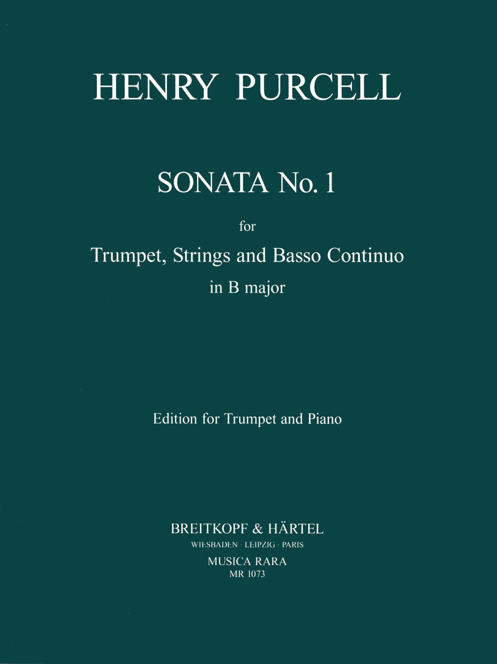 Henry Purcell - Sonate Nr. 1 D-dur - Cover