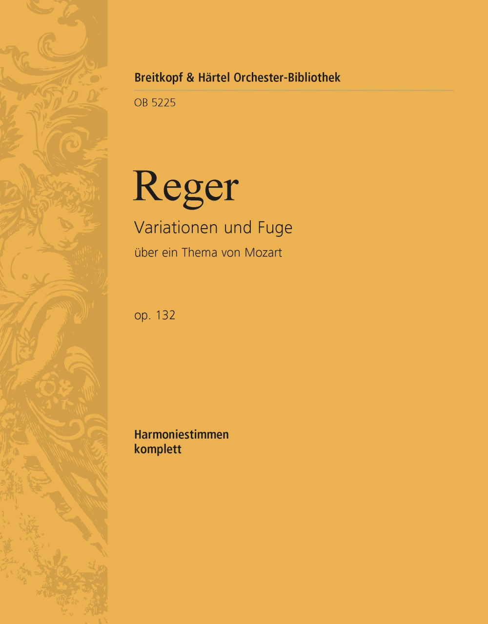 OB 5225-30 - Variations and Fugue on a Theme by Mozart Op. 132 - Cover