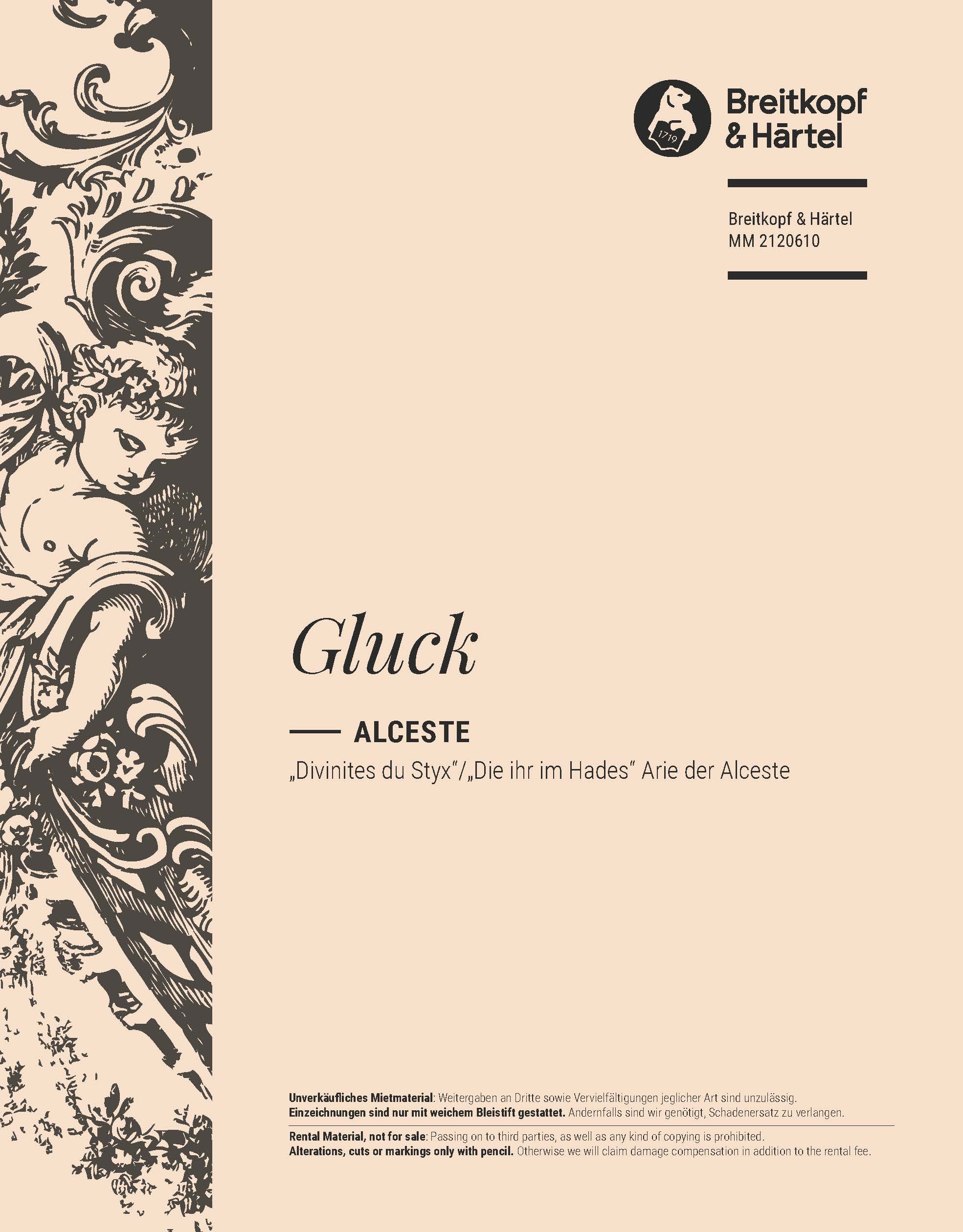 Christoph Willibald Gluck - Alceste - Cover