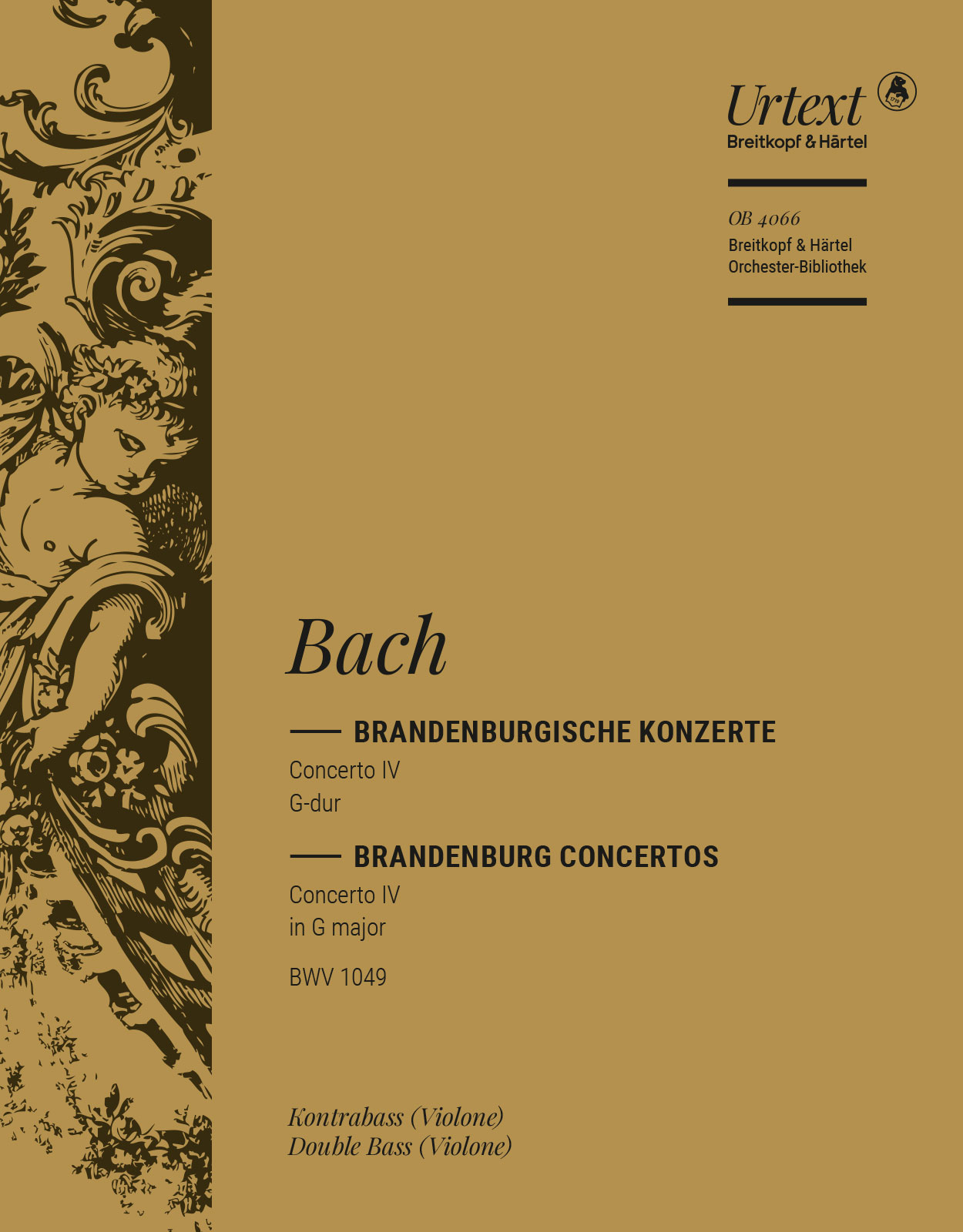 OB 4066-27 - Brandenburg Concerto No. 4 in G major BWV 1049 - Cover