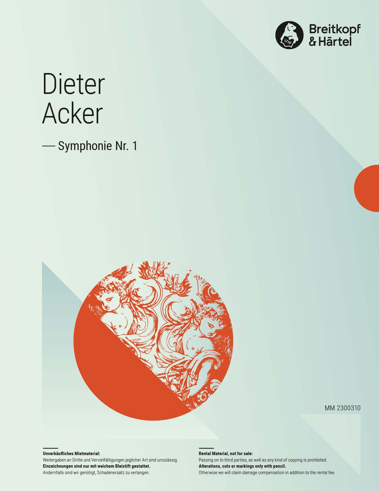 Dieter Acker - Symphony No. 1 - Cover