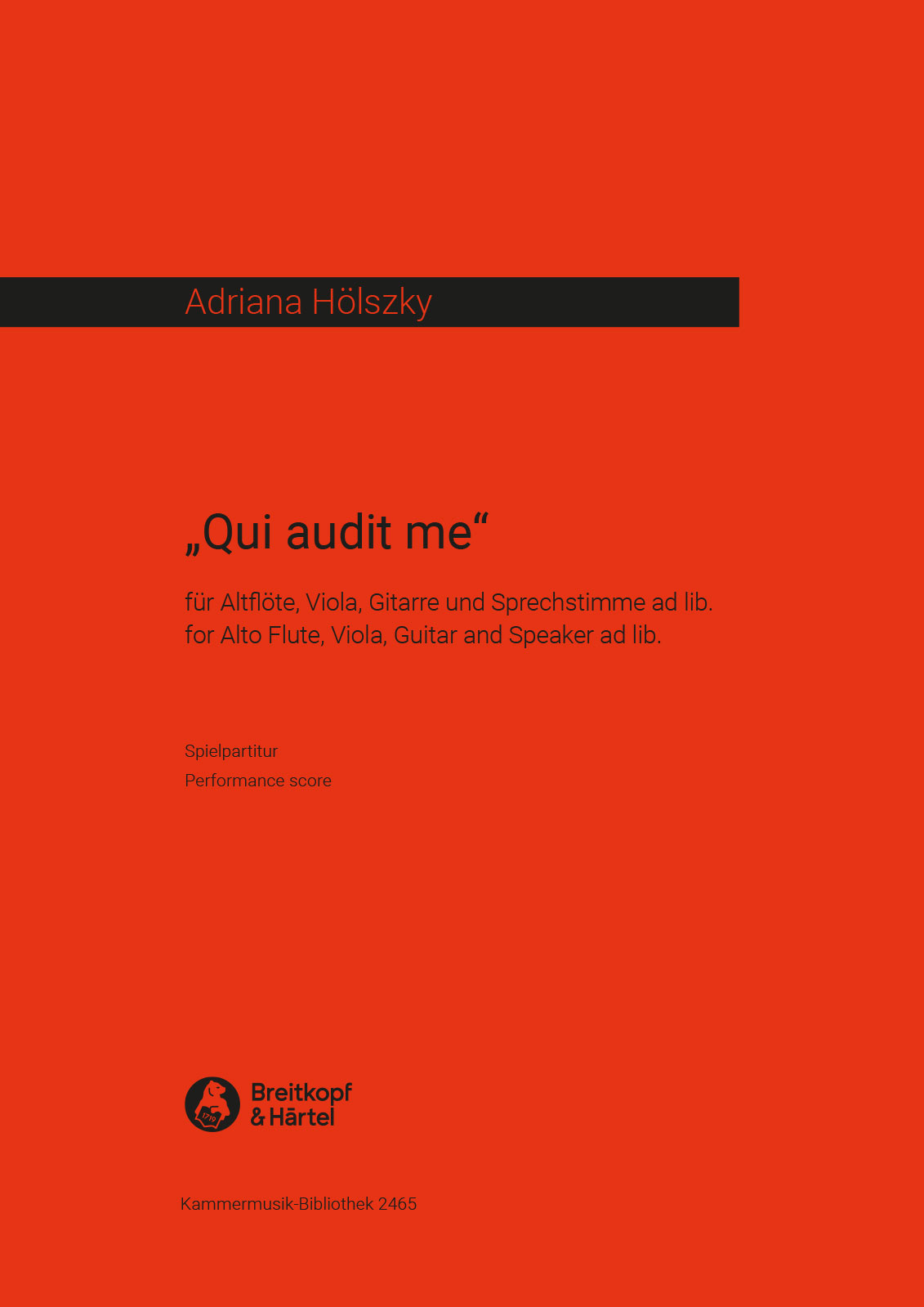KM 2465D - Qui audit me - Cover