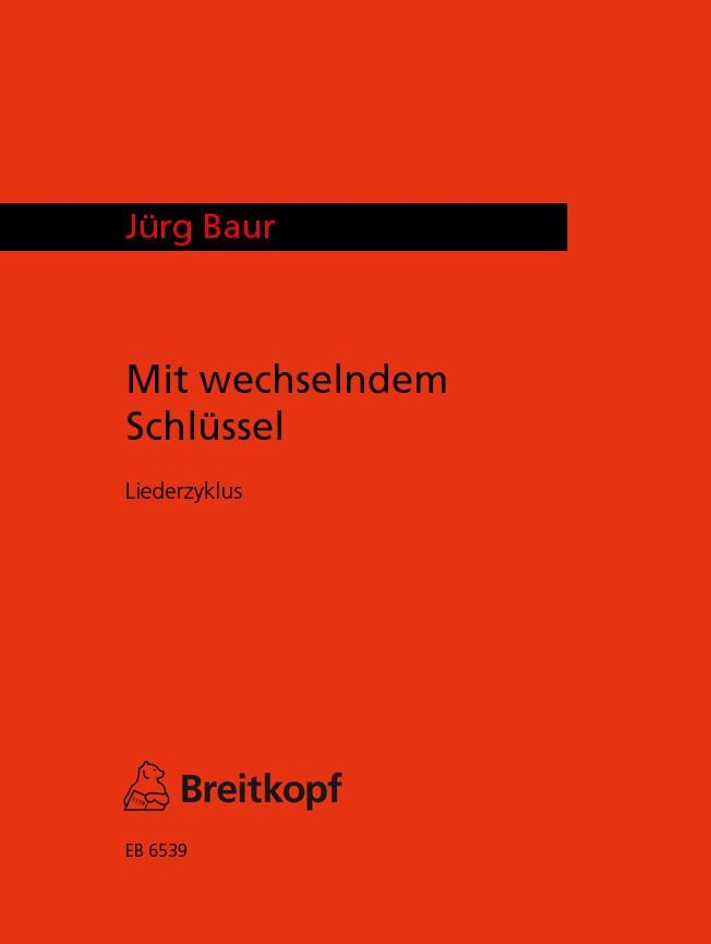 Jürg Baur - Mit wechselndem Schluessel - Cover