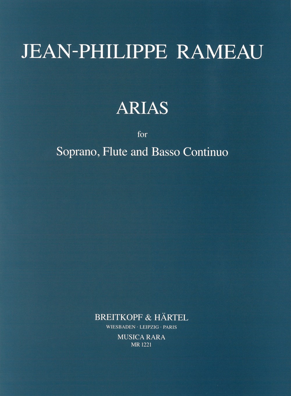 Jean-Philippe Rameau - Arien für Sopran - Cover