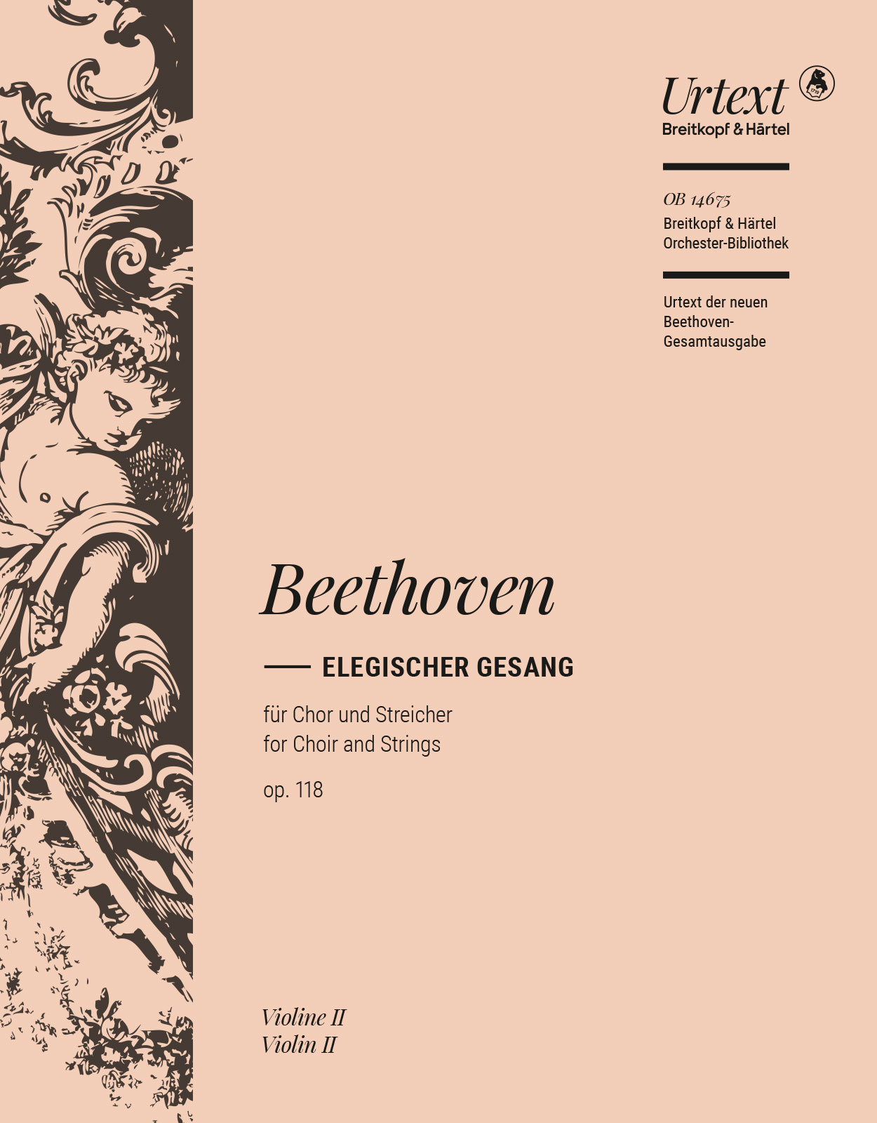 OB 14675-16 - Elegischer Gesang Op. 118 “Sanft wie du lebtest” - Cover