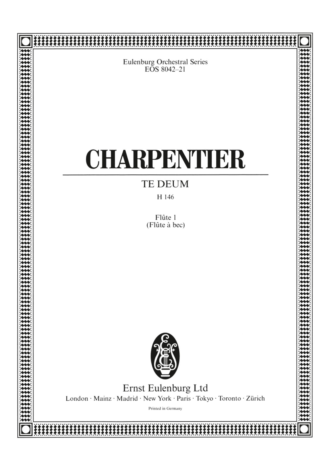 EOS 8042-30 - Te Deum H 146 - Cover