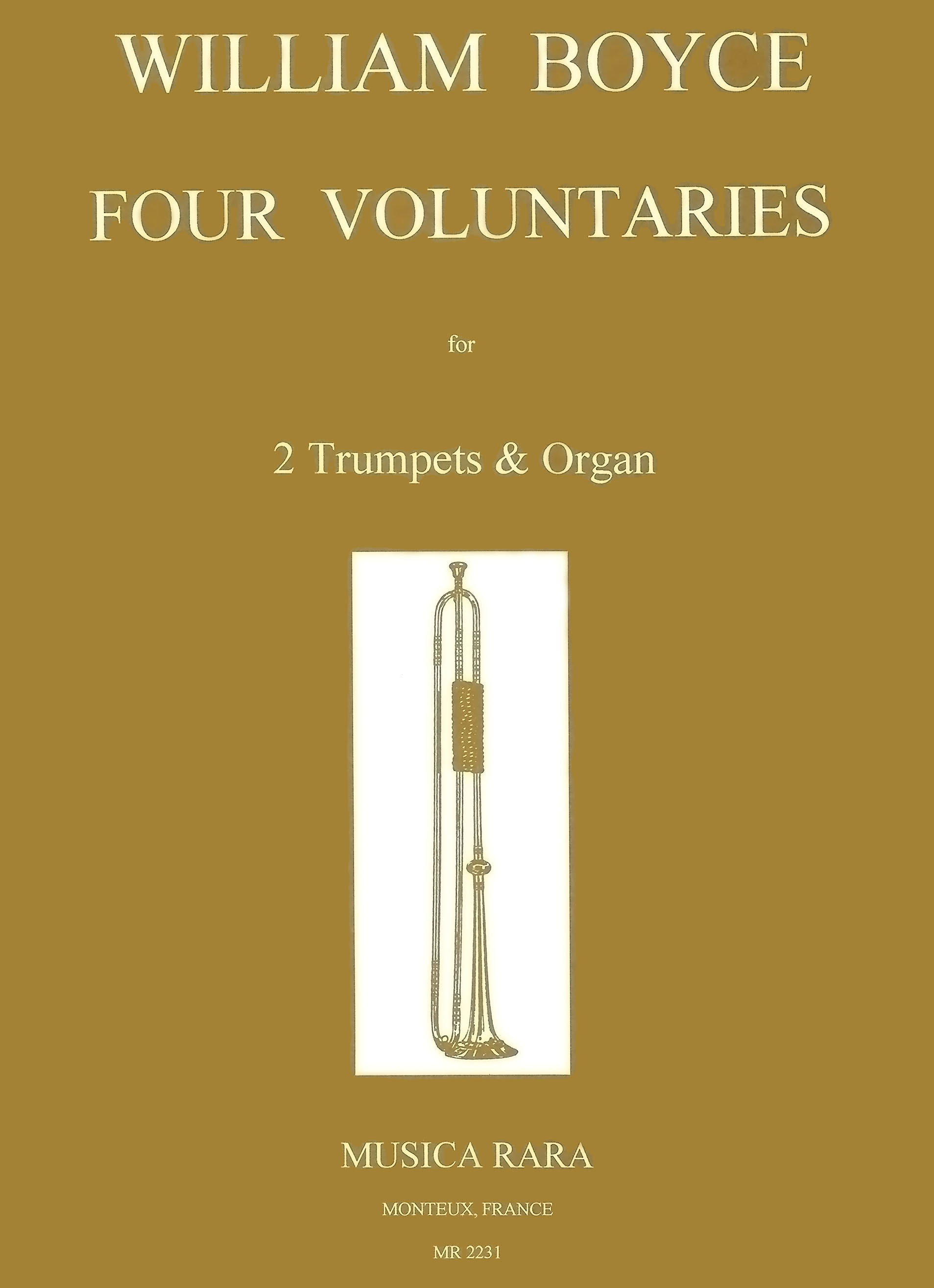 William Boyce - 4 Voluntaries - Cover