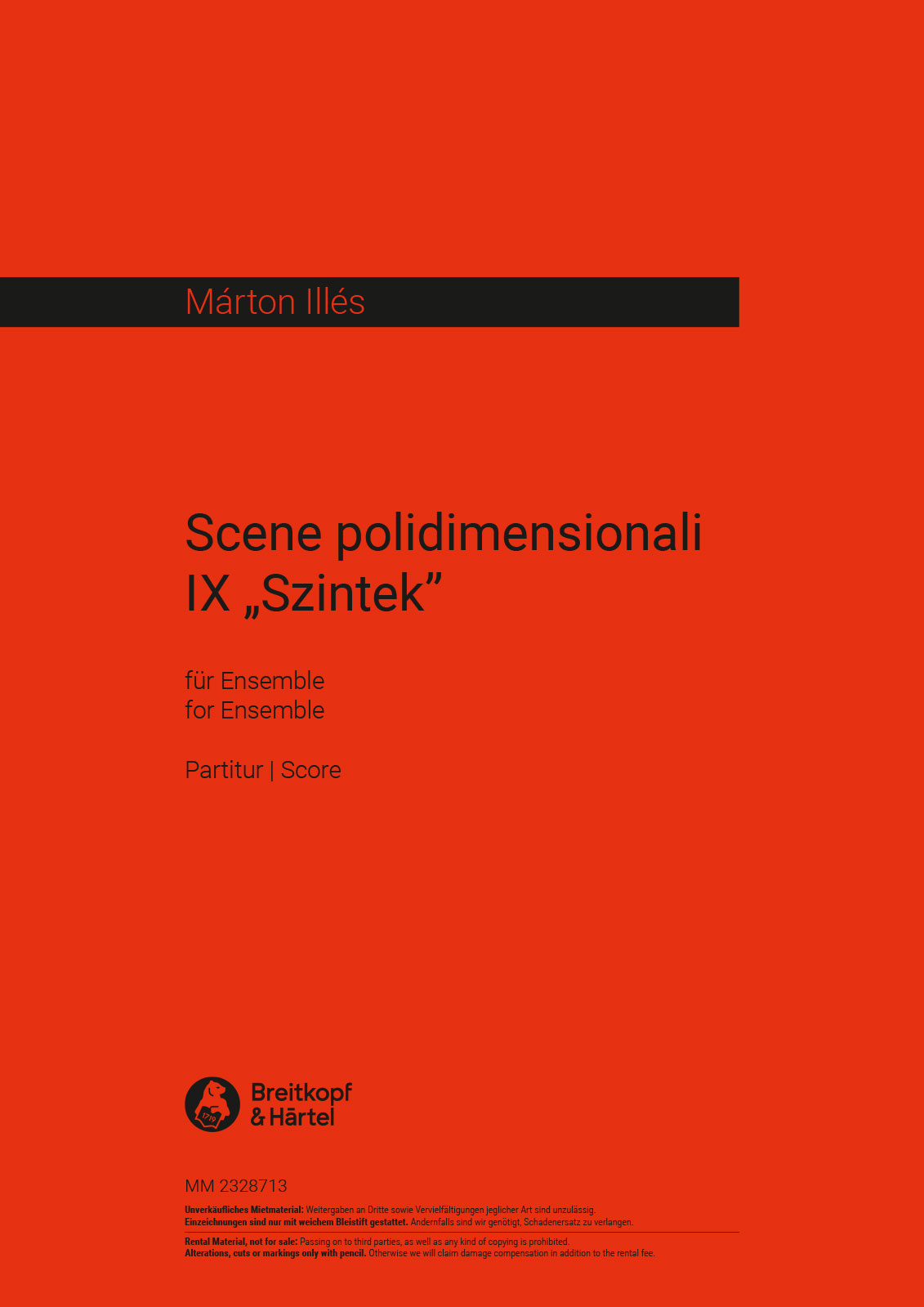 Márton Illés - Scene polidimensionali IX „Szintek“ - Cover