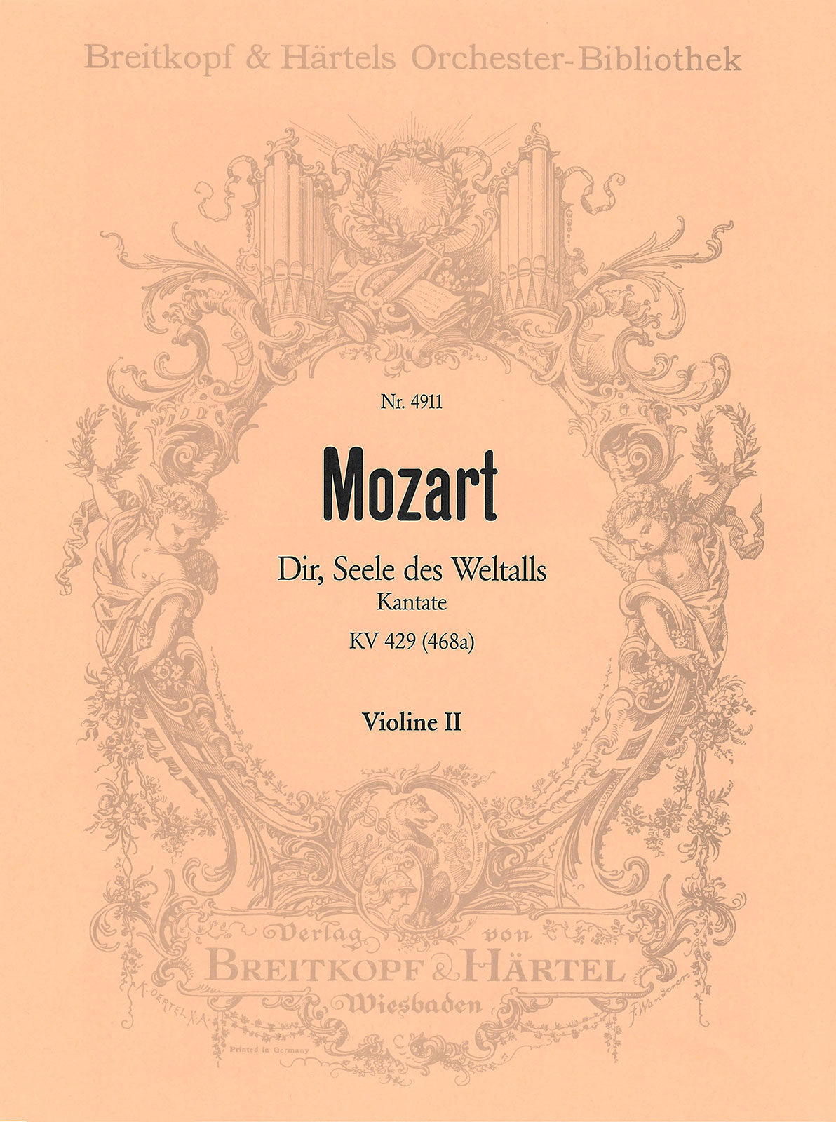 OB 4911-16 - Dir, Seele des Weltalls KV 429 (468a) - Cover