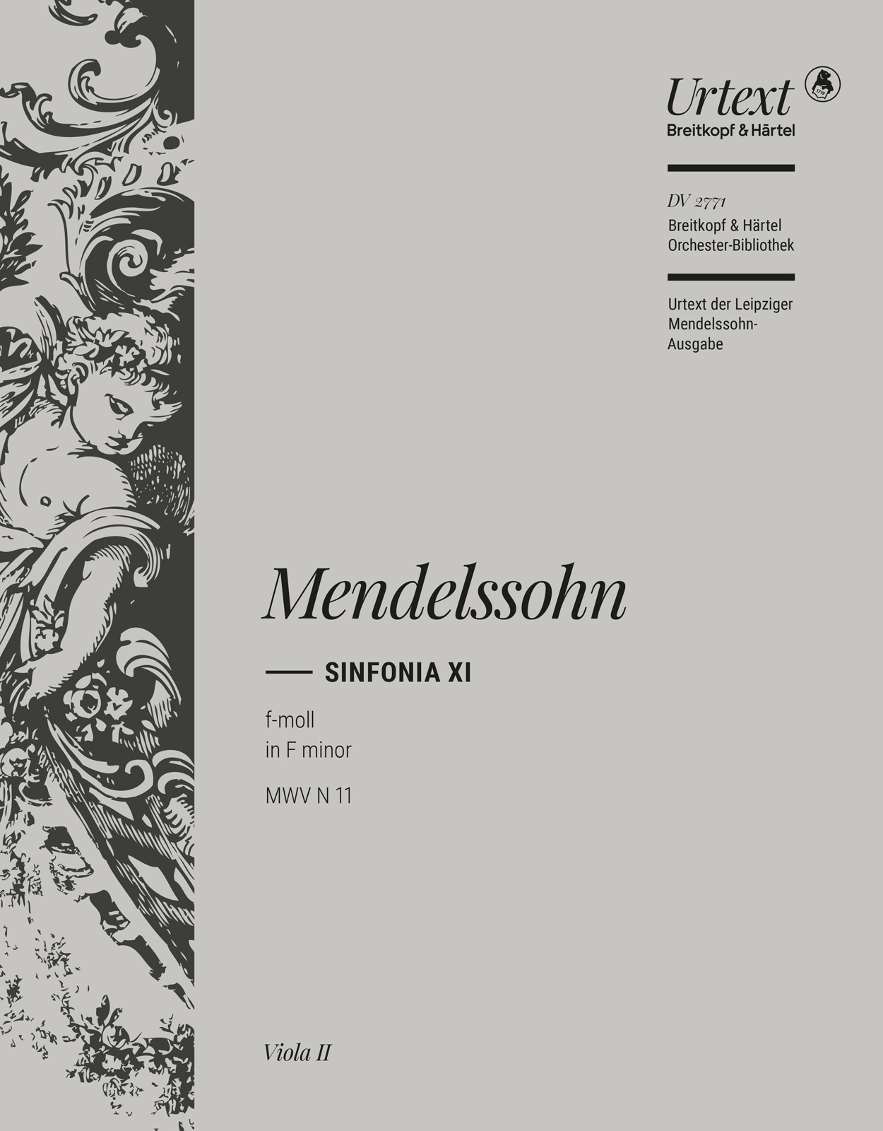 DV 2771-20 - Sinfonia XI F-dur / f-moll MWV N 11 - Cover