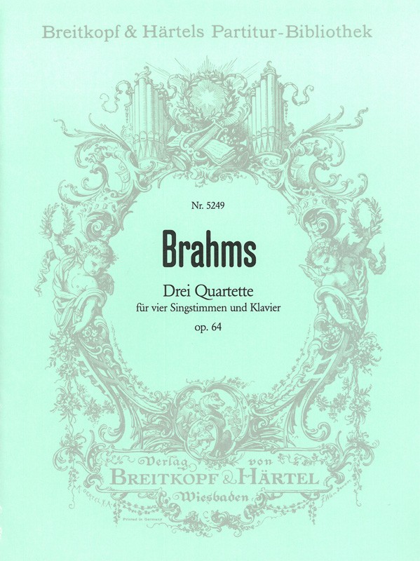 Johannes Brahms - 3 Quartets Op. 64 - Cover