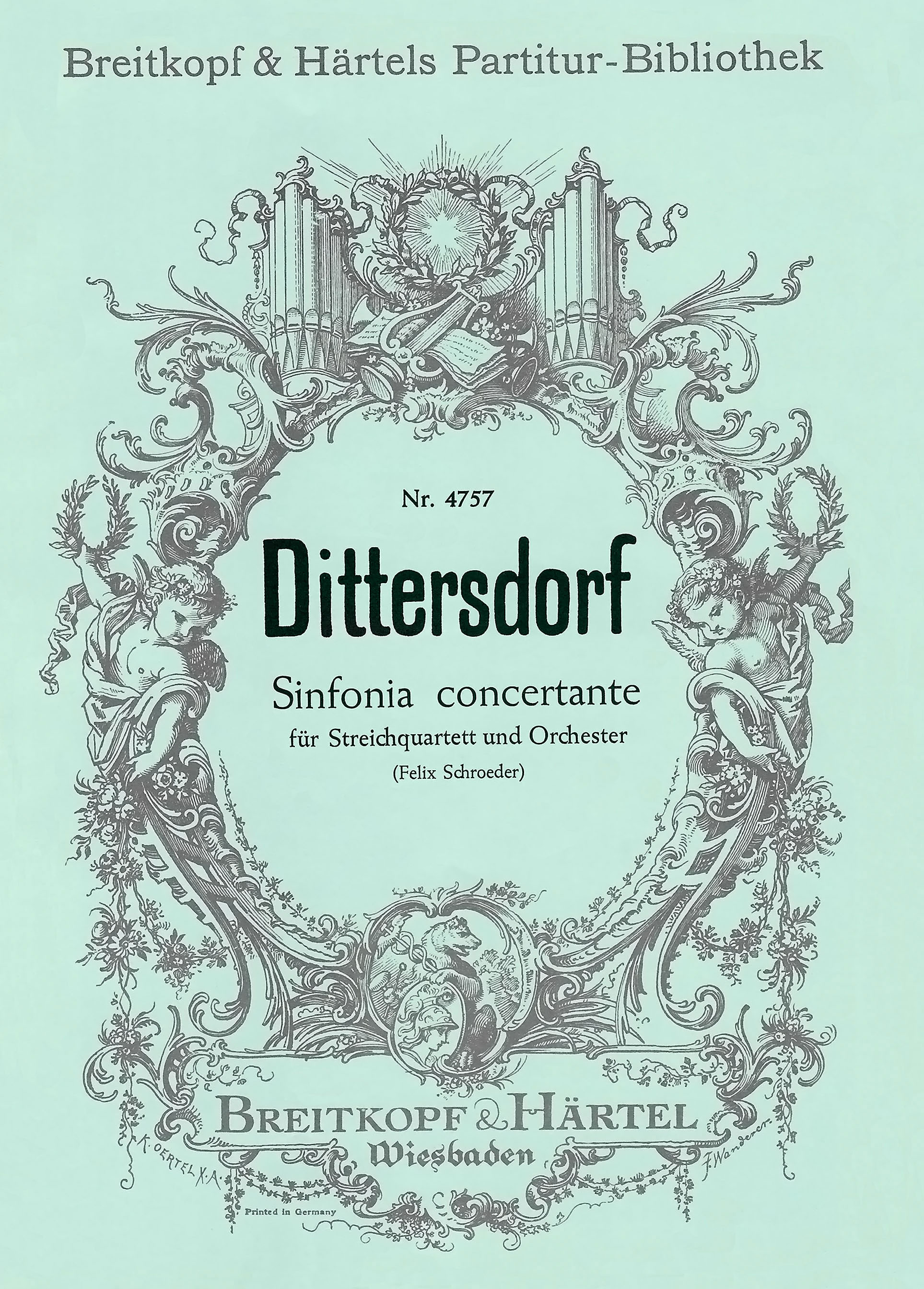 Carl Ditters von Dittersdorf - Sinfonia Concertante D-dur - Cover