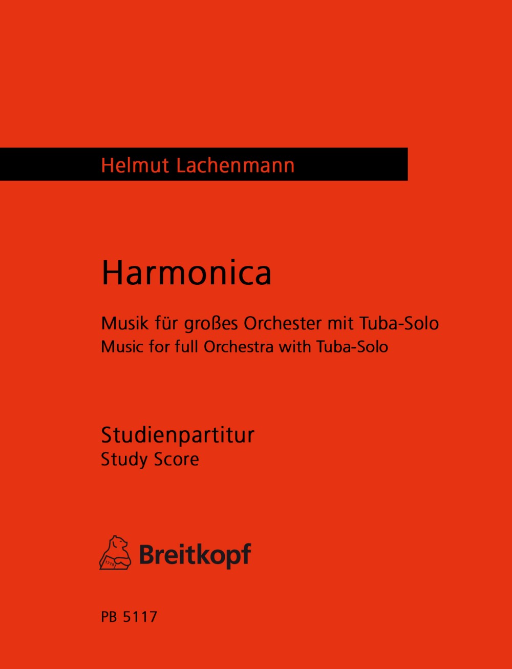 Helmut Lachenmann - Harmonica - Cover