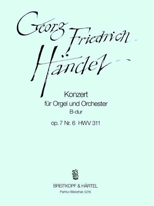 Georg Friedrich Händel - Orgelkonzert (Nr. 12) B-dur op. 7/6 HWV 311 - Cover