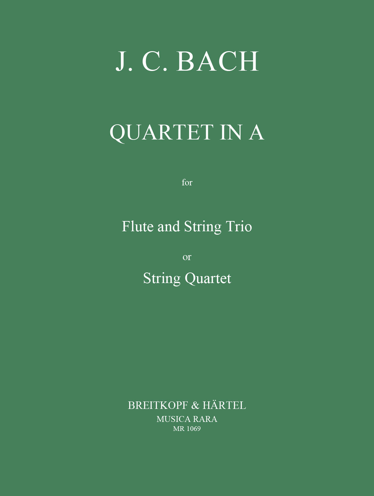 Johann Christian Bach - Quartett in A-dur - Cover