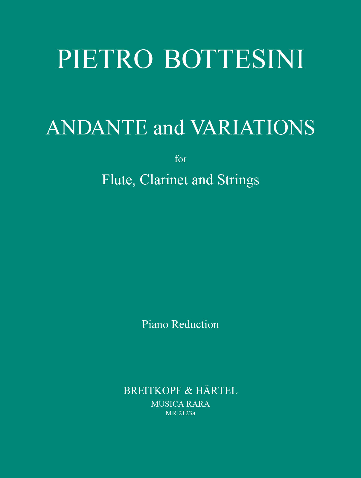 Pietro Bottesini - Andante und Variationen - Cover