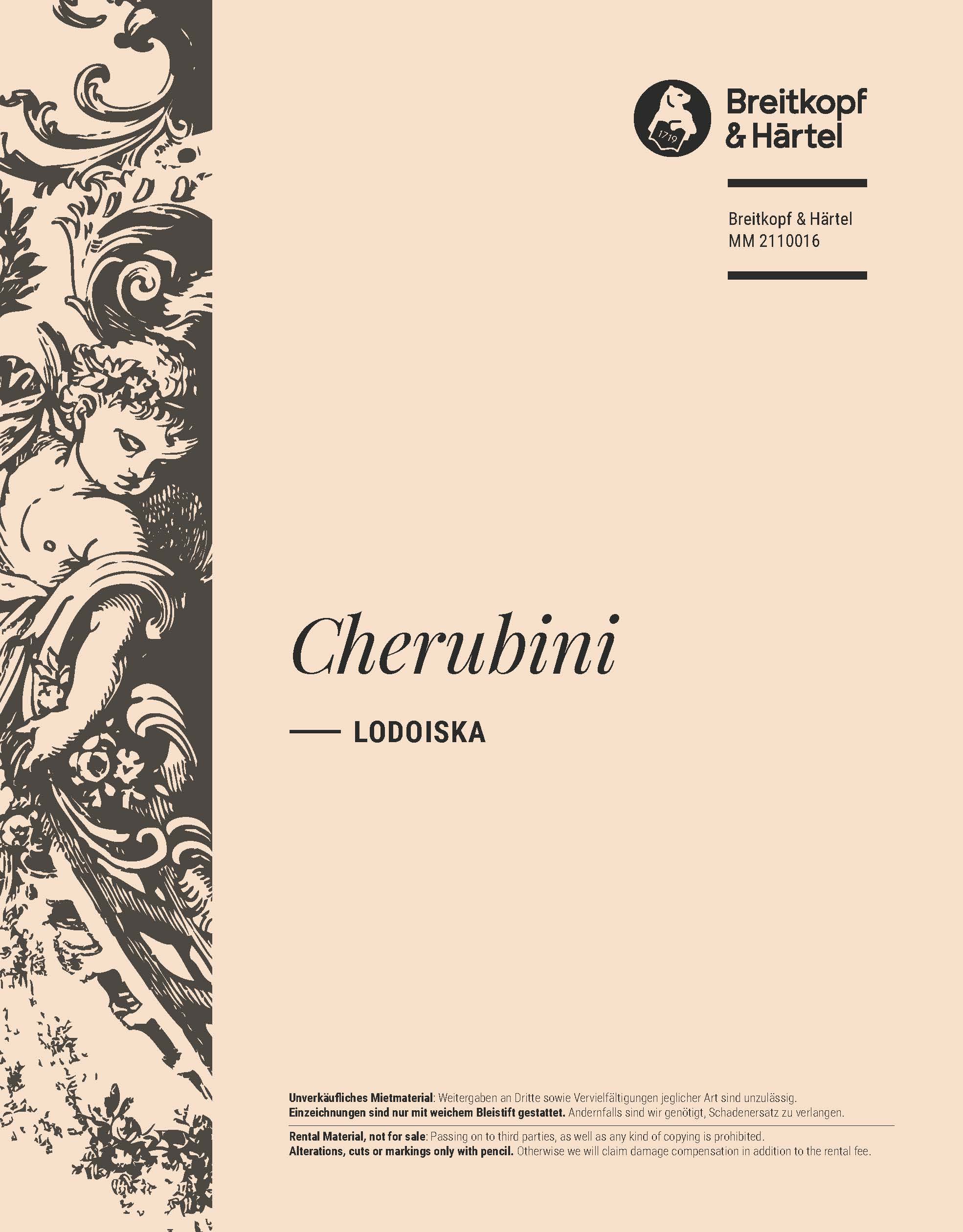 Luigi Cherubini - Lodoiska - Cover