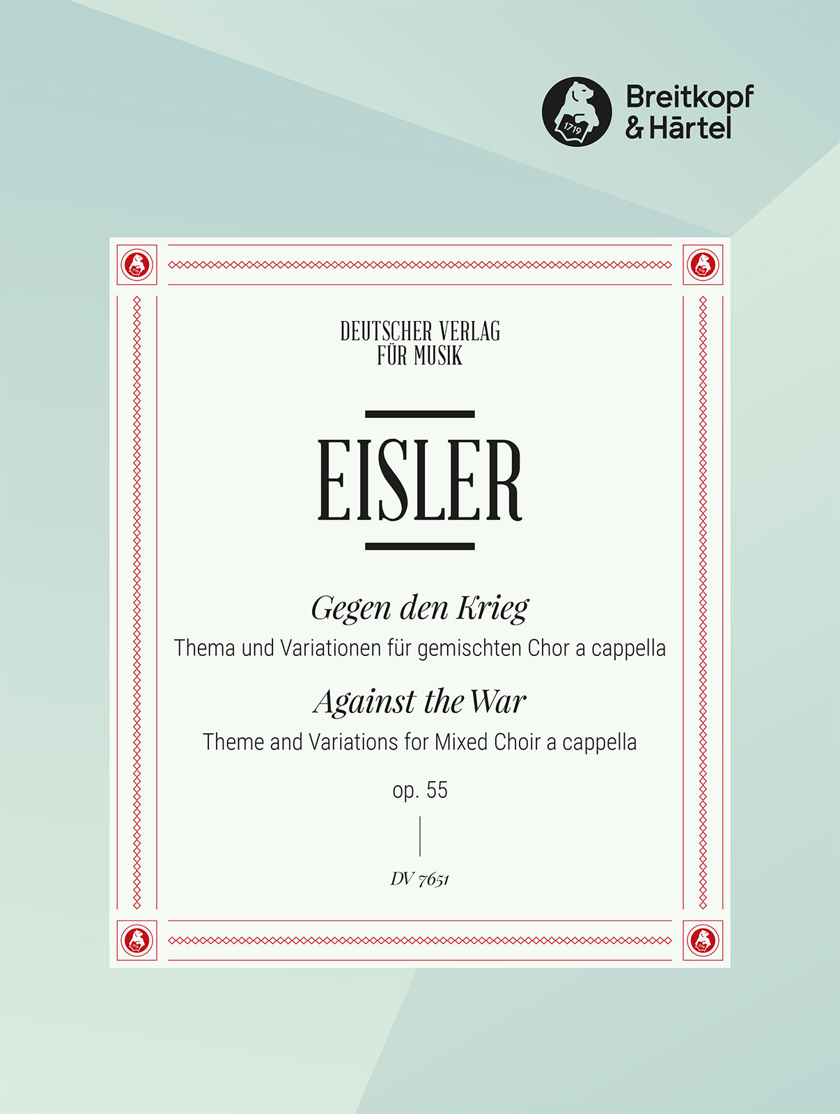 Hanns Eisler - Gegen den Krieg op. 55 - Cover