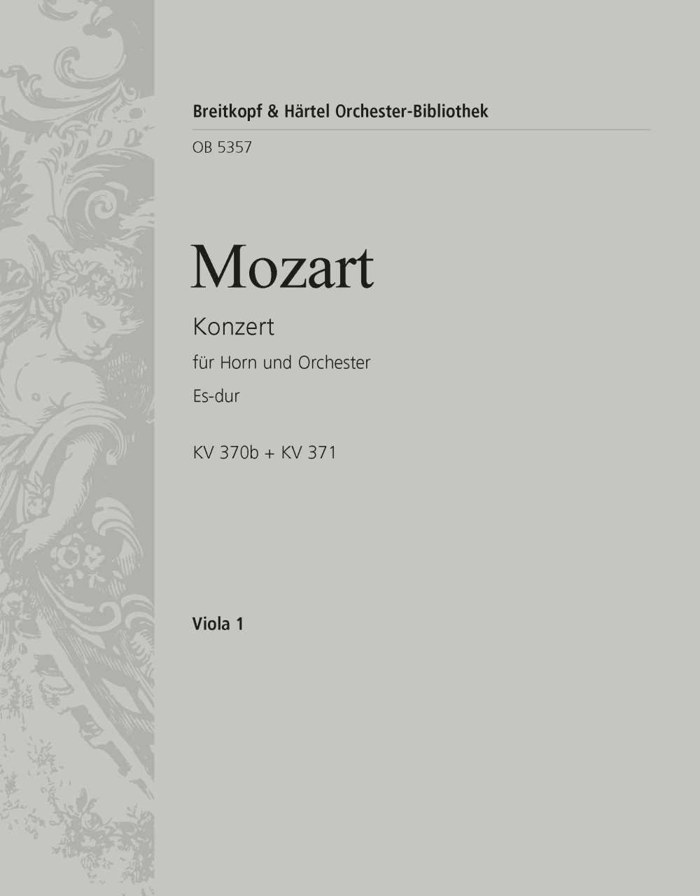 OB 5357-19 - Horn Concerto in E flat major K. 370b und K. 371 - Cover