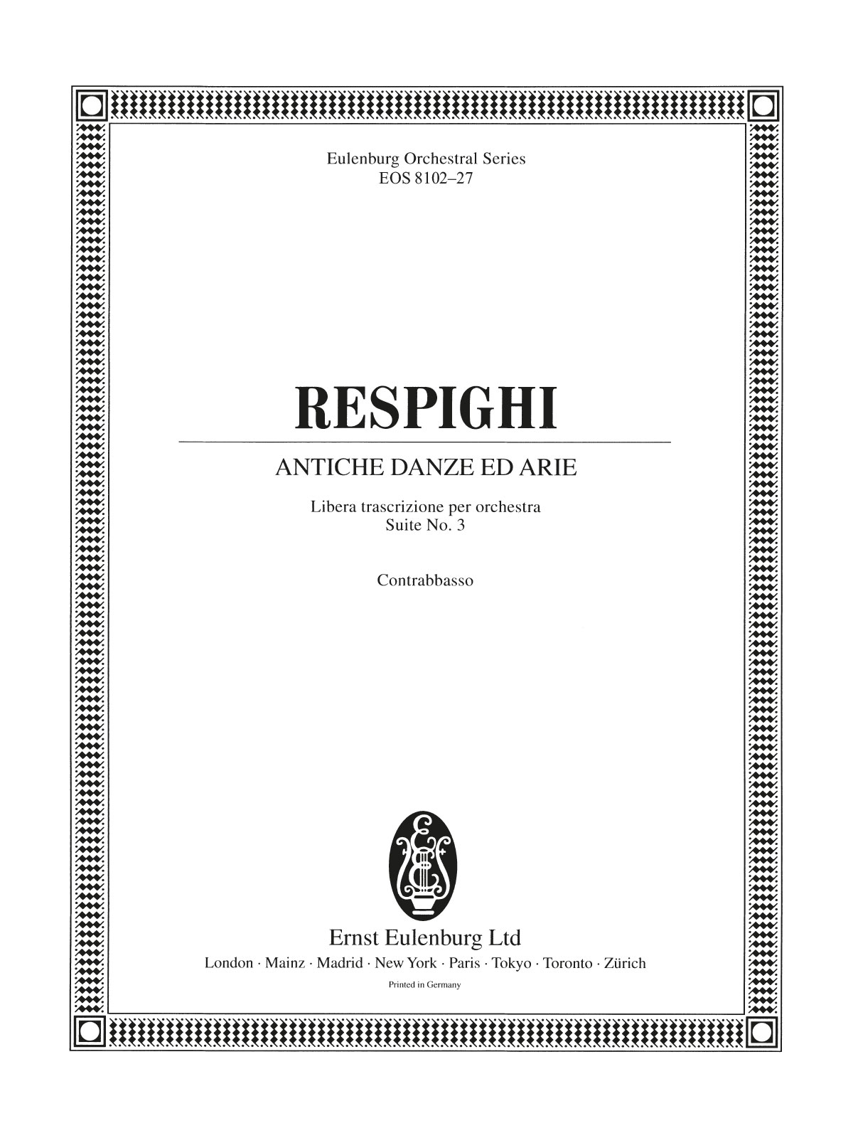 EOS 8102-27 - Antiche Danze ed Arie - Cover