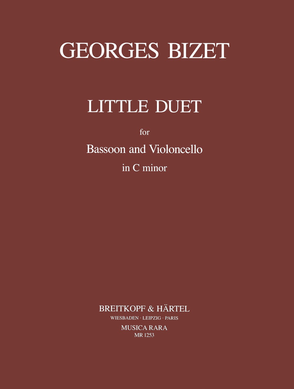 Georges Bizet - Kleines Duett in c-moll (1874) - Cover