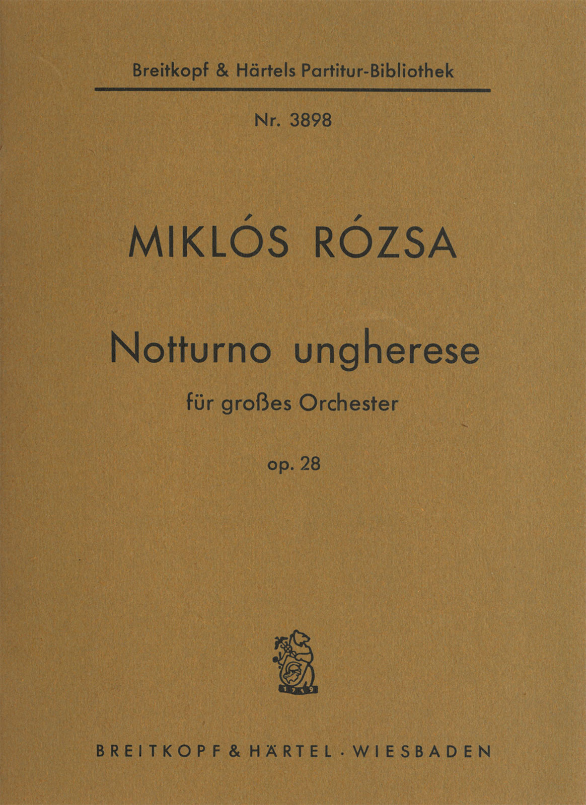 Miklós Rózsa - Notturno ungherese op. 28 - Cover