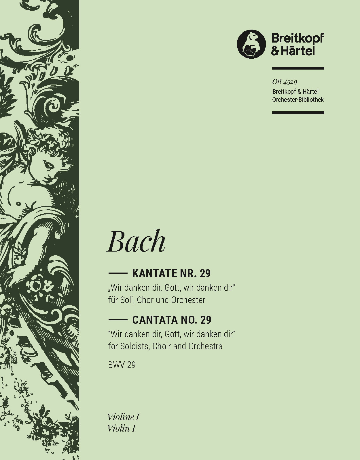 OB 4529-15 - Kantate BWV 29 „Wir danken dir, Gott, wir danken dir“ - Cover