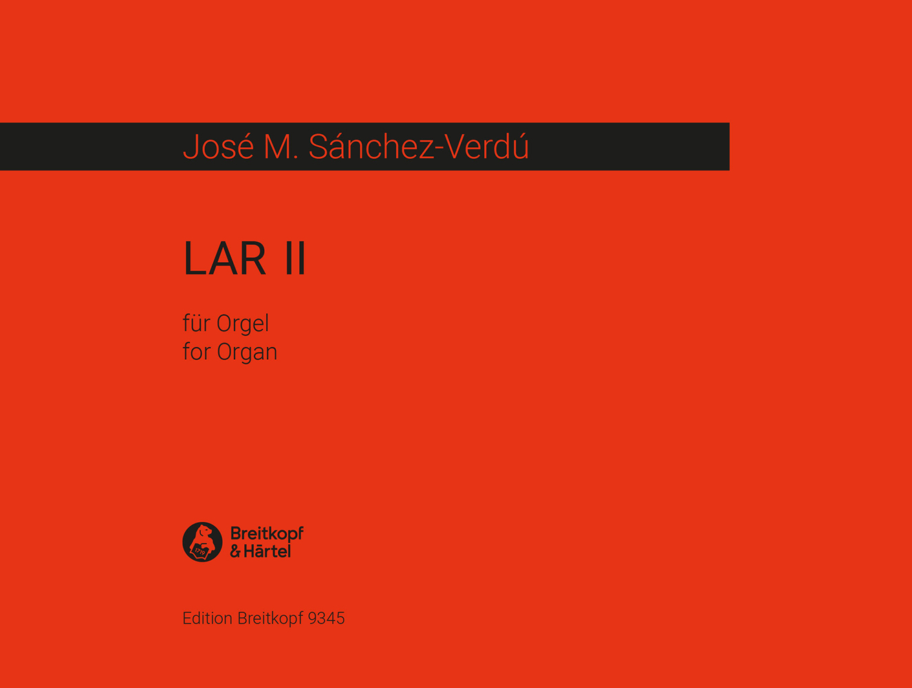 José M. Sánchez-Verdú - LAR II - Cover