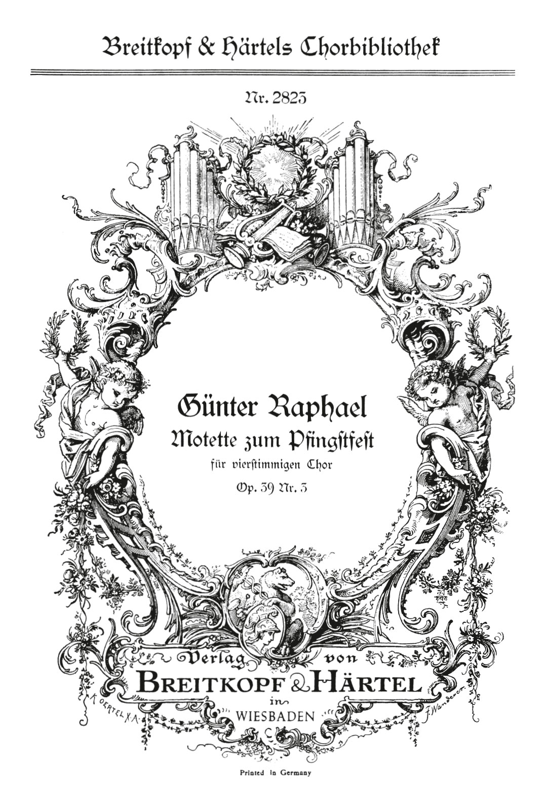 ChB 2823 - 3 Motetten op. 39 - Cover