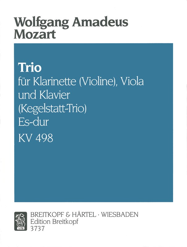 Wolfgang Amadeus Mozart - Trio Es-dur KV 498 - Cover
