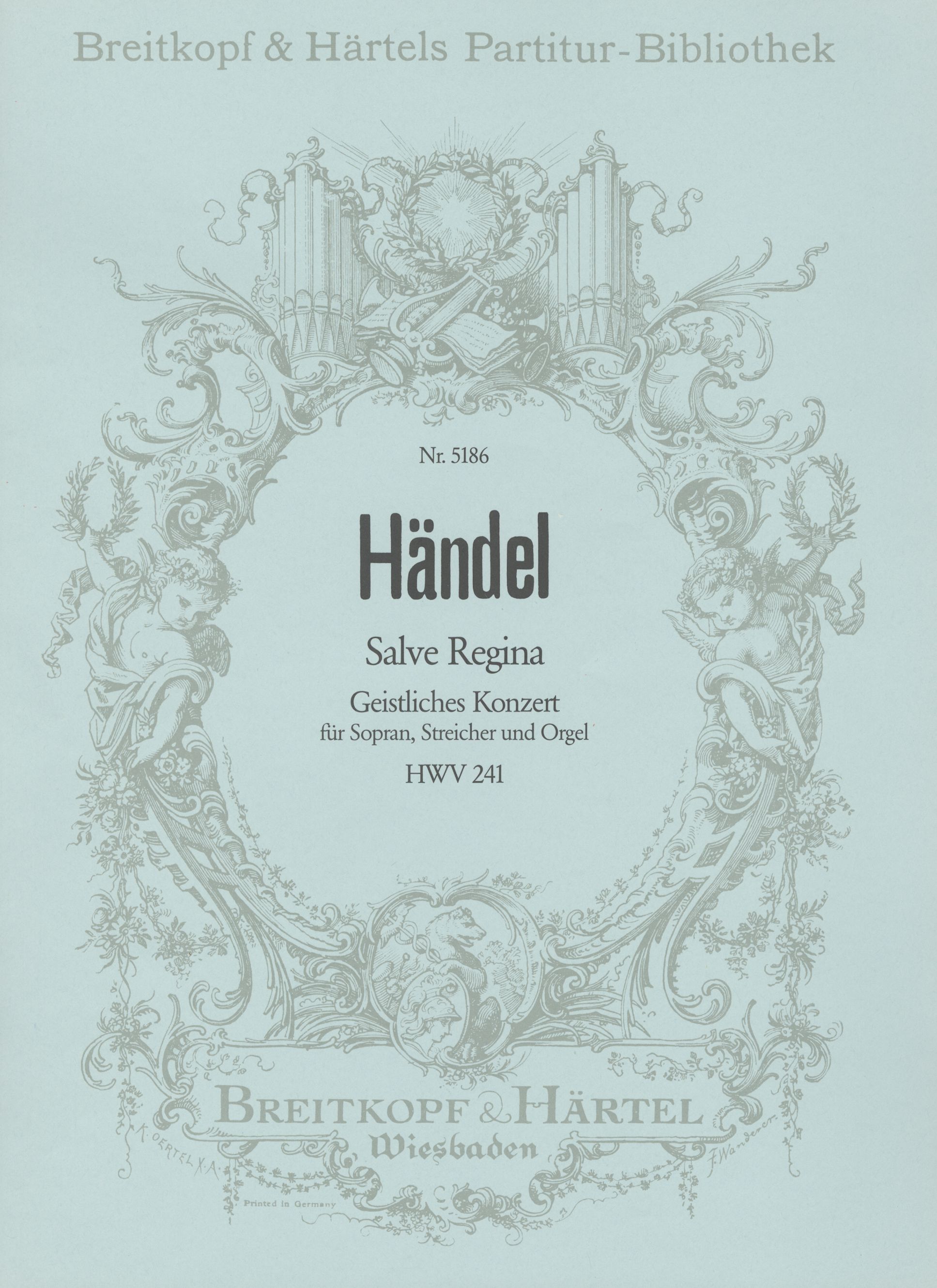 PB 5186 - Salve Regina HWV 241 - Cover