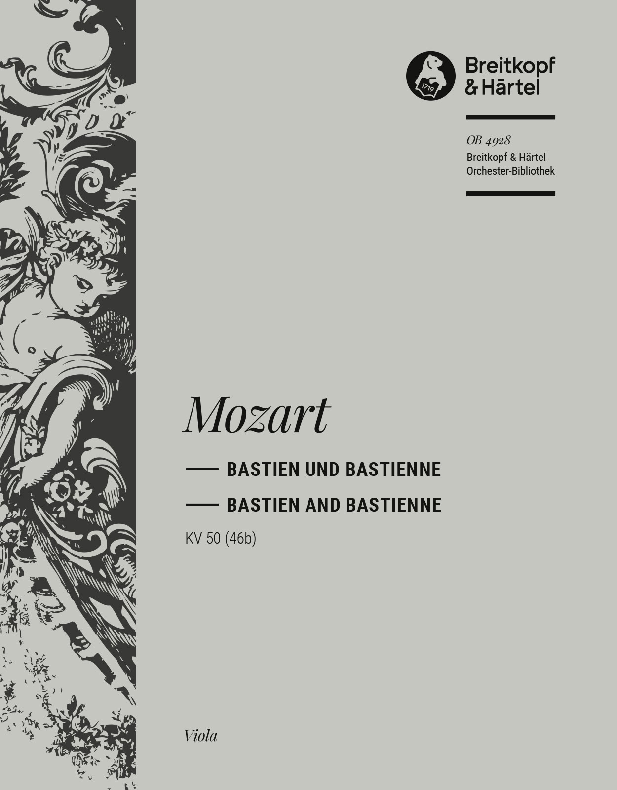 OB 4928-19 - Bastien und Bastienne K. 50 (46b) - Cover