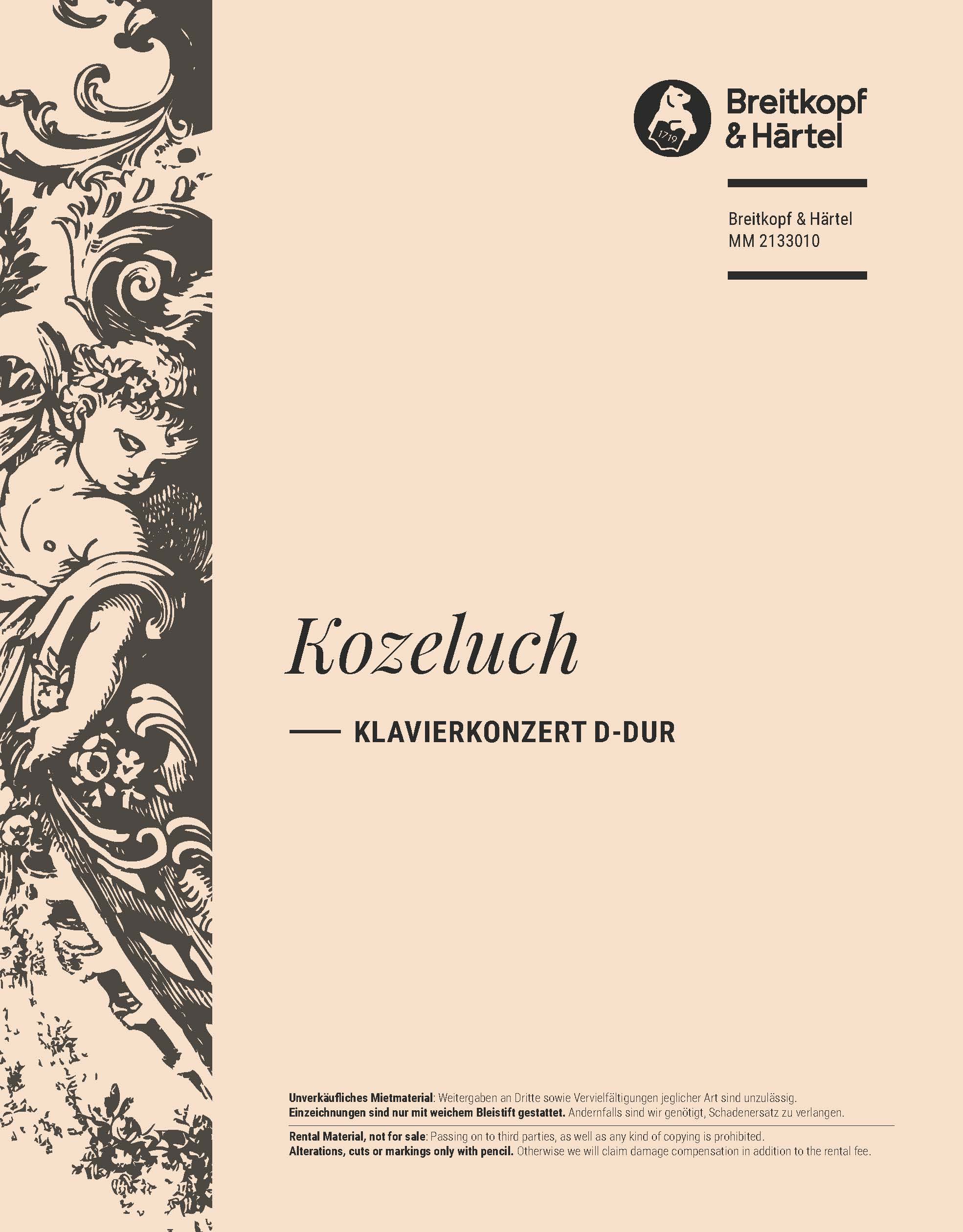 Leopold Kozeluch - Klavierkonzert D-dur - Cover
