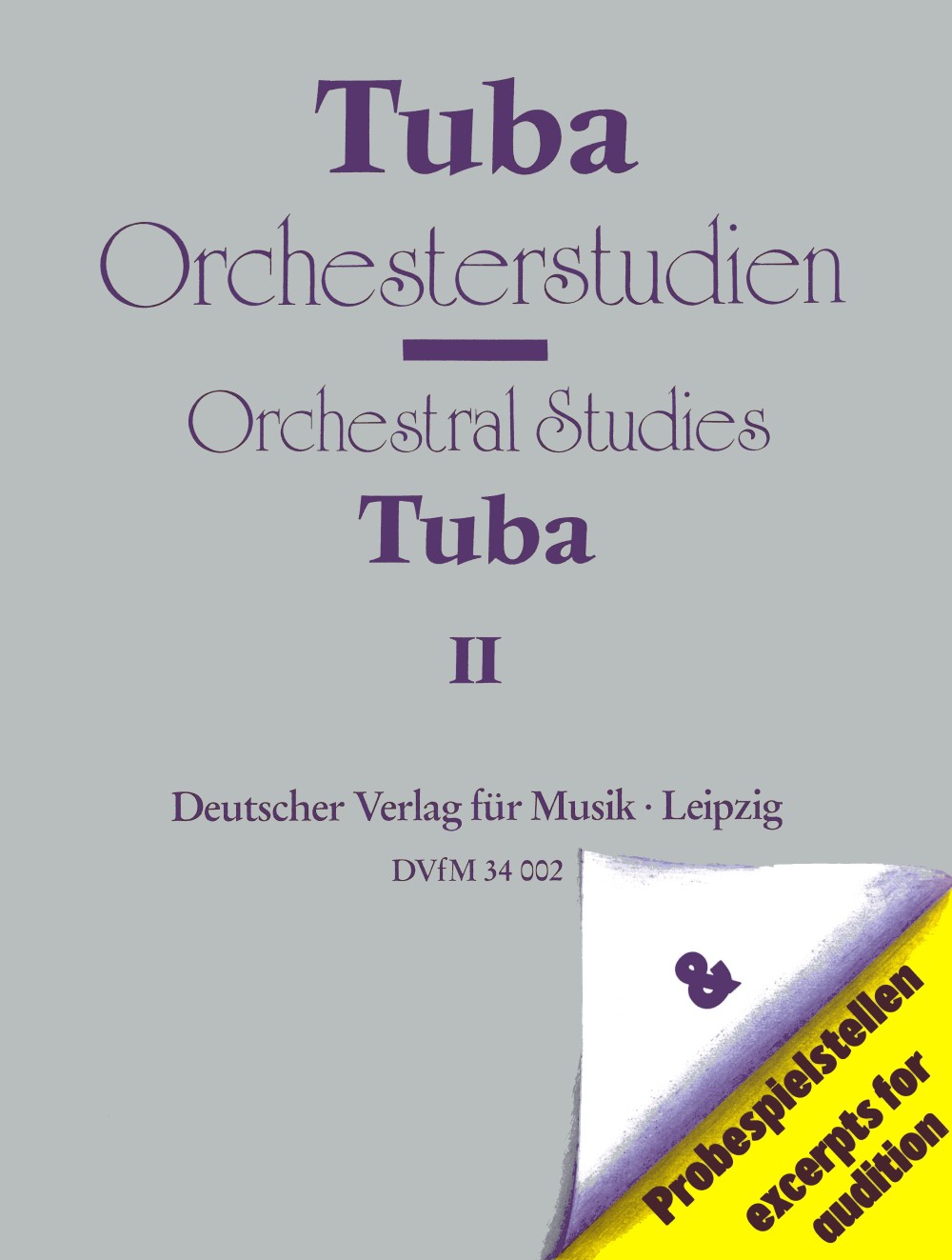 DV 34002 - Orchesterstudien für Tuba - Cover