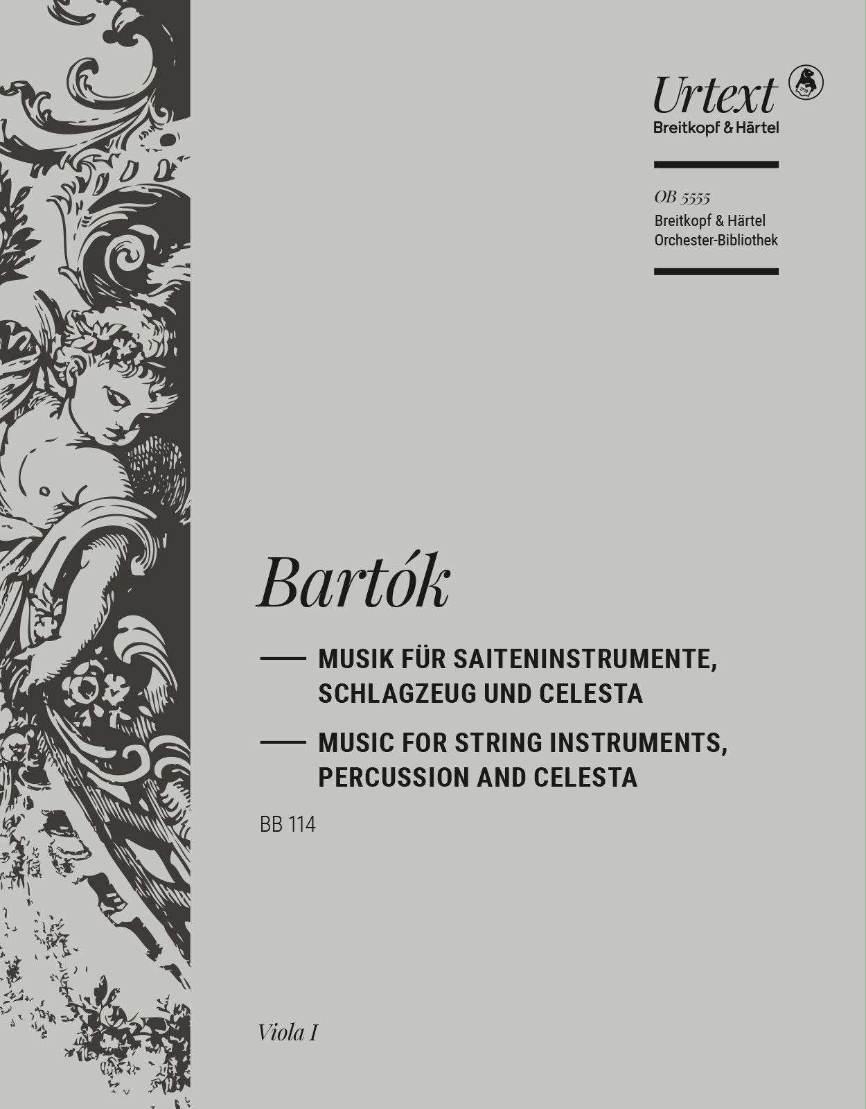 OB 5555-19 - Musik für Saiteninstrumente, Schlagzeug und Celesta BB 114 - Cover