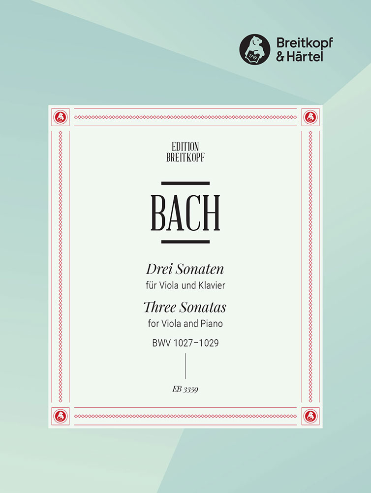 EB 3359 - 3 Sonaten BWV 1027-1029 - Cover