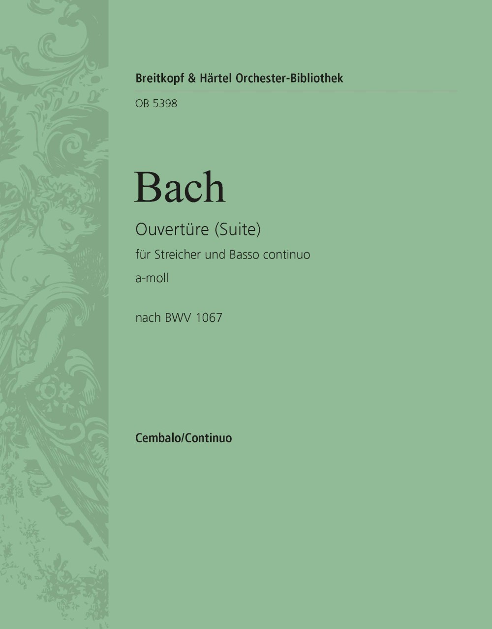 OB 5398-12 - Overture (Suite) No. 2 in A minor based on BWV 1067 - Cover