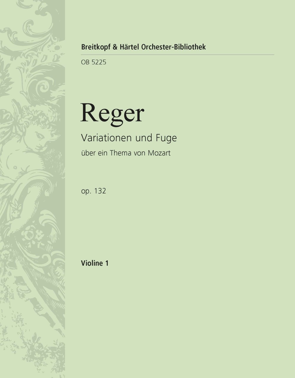 OB 5225-15 - Variations and Fugue on a Theme by Mozart Op. 132 - Cover