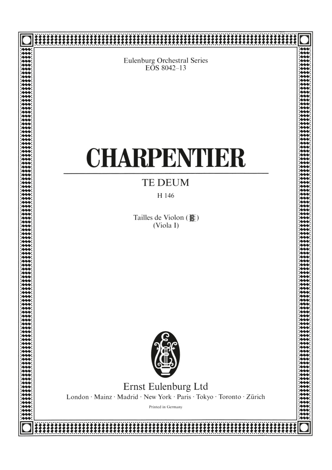 EOS 8042-19 - Te Deum H 146 - Cover