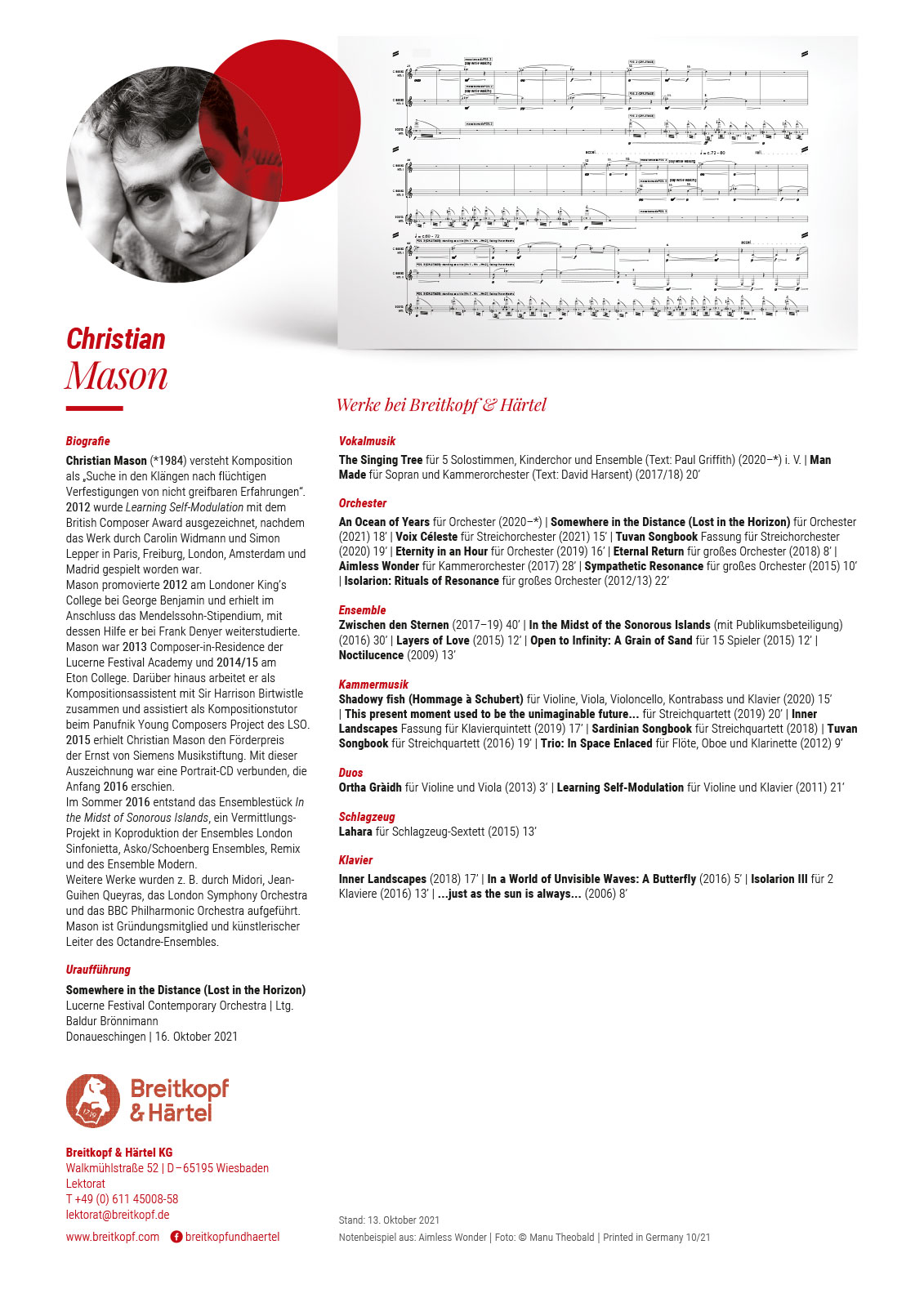 B+H 201 - Christian Mason - Cover