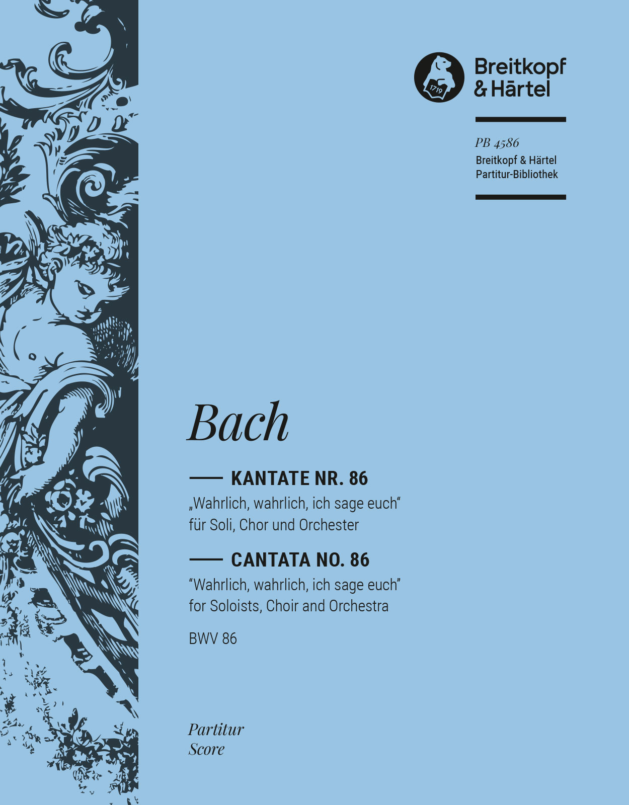 PB 4586D - Cantata BWV 86 “Wahrlich, wahrlich, ich sage euch” - Cover