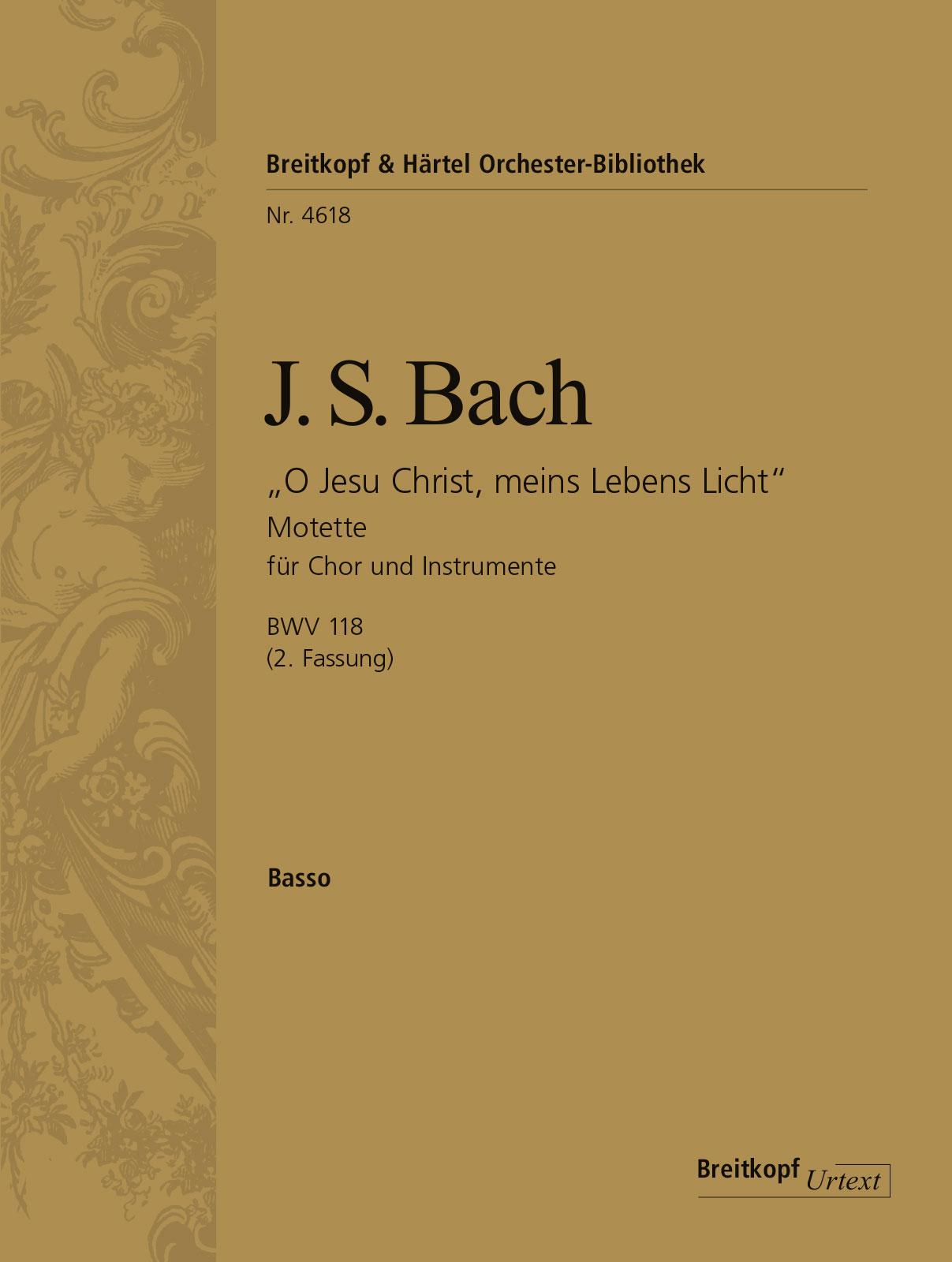 OB 4618-26 - “O Jesu Christ, my Life and Light” BWV 118 - Cover