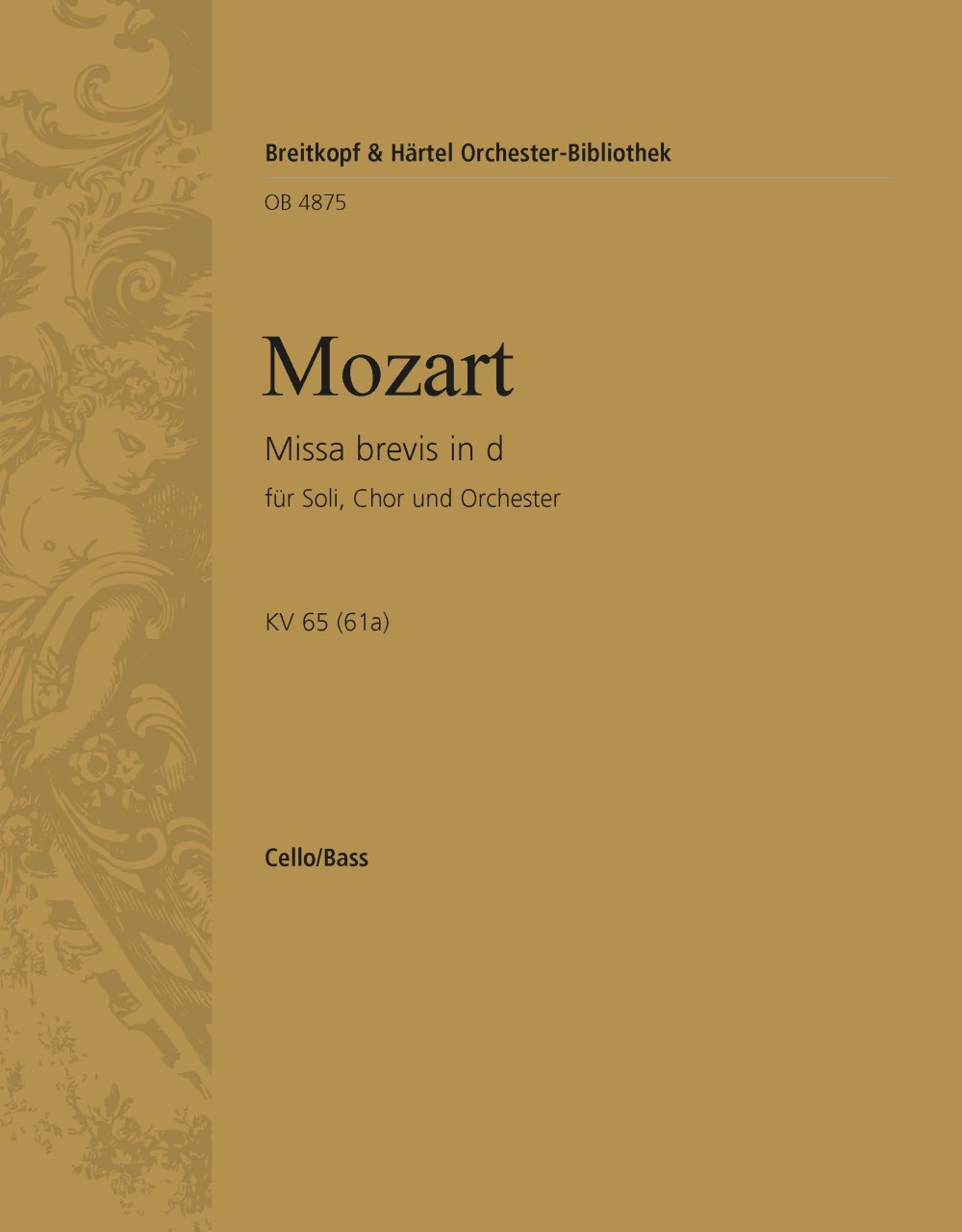 OB 4875-26 - Missa brevis in d K. 65 (61a) - Cover