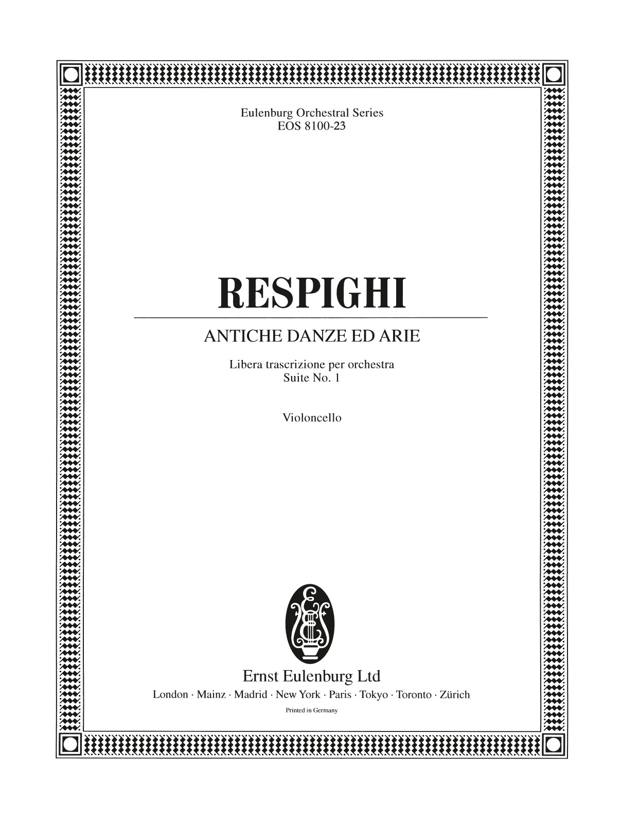 EOS 8100-23 - Antiche Danze ed Arie - Cover